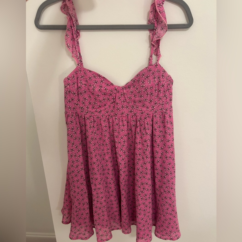 Victoria + Sophia Pink Babydoll Dress